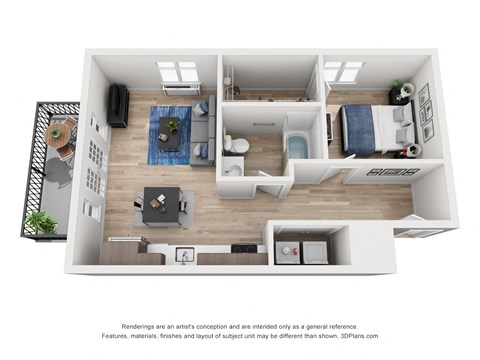 North Hollow Apartments C5 Floor Plan
